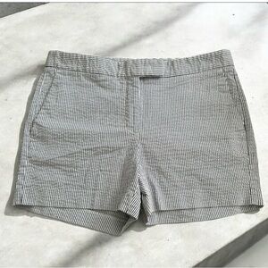 Ann Taylor Seersucker Shorts Tailored Design